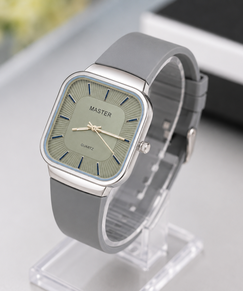 Master Quartz Silicon Strap Watch – Premium Everyday Timepiece