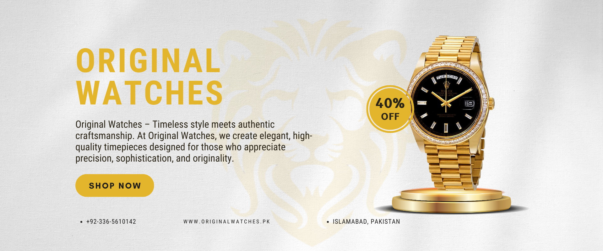 Original Watches Mobile Banner